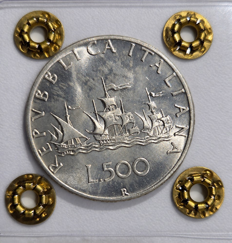 Moneta 500 lire - moneta,
