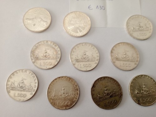 Lotto monete 500 - 10,