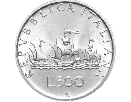 500 lire argento 835 1000 - lire, 835/1000
