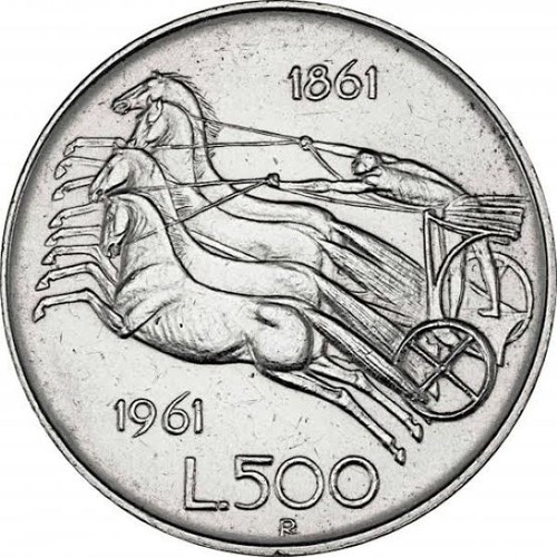 500 lire argento 1961 - lire,