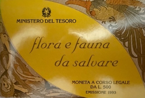 1993 500 lire argento flora - , e