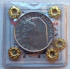 500 LIRE ARGENTO 1965 DANTE