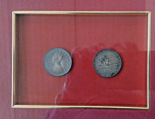 Coppia 500 lire - di,
