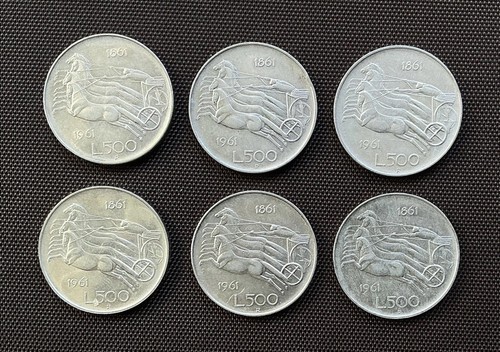 500 lire 1961 - lire, centenario