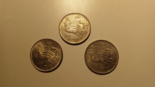 Moneta 500 lire argento - 500,