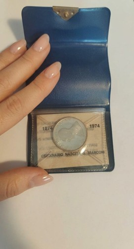 500 lire argento marconi 1974 - 500,