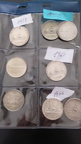 Lotto monete 500 lire - 7,