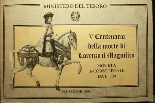 Italia 500 lire argento - italia,