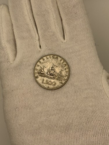 Moneta 500 lire argento - moneta,