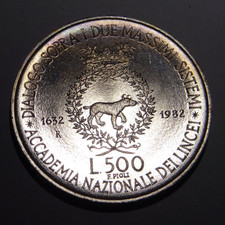 Italia 500 lire 1982 (Argento)