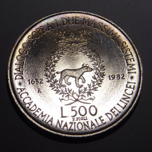 Italia 500 lire 1982 - , (argento)