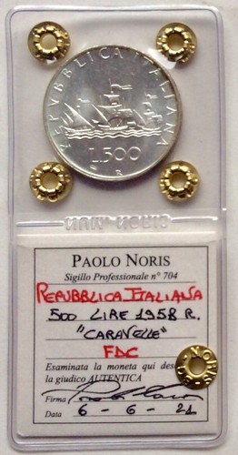 500 lire argento caravelle - lire, in