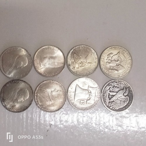 Monete argento half - argento, dollar