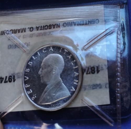 Italia 500 lire argento 1974 - italia,
