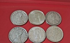 lotto Di 6 Monete   D'argento