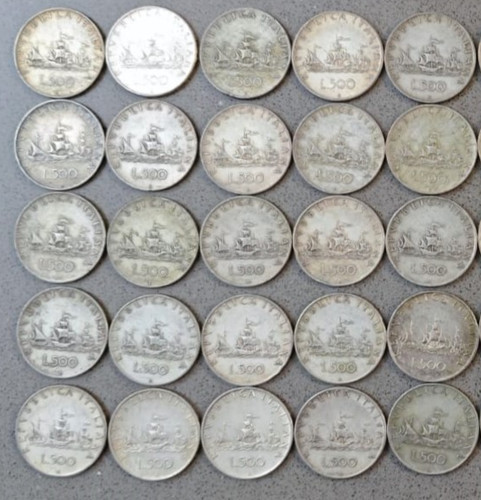 Monete 500 lire argento - monete,