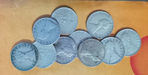 Argento lotto monete - argento, 10