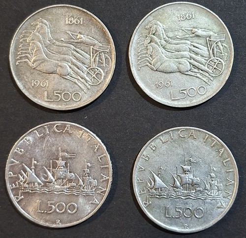 Lotto pezzi 500 lire - pezzi,