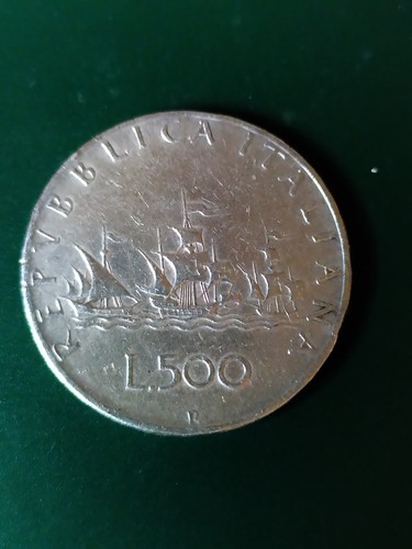 500 lire argento tre - lire,